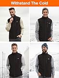 Techstuph Beheizbare Weste Herren mit 3 Einstellbar Temperatur 11 Heizzonen Heizweste Damen Beheizbare Jacke Maximale Temperatur 140°F (Ohne akku)