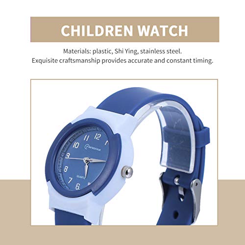 Relógio infantil de quartzo à prova d'água, relógio analógico que brilha no escuro para meninos e