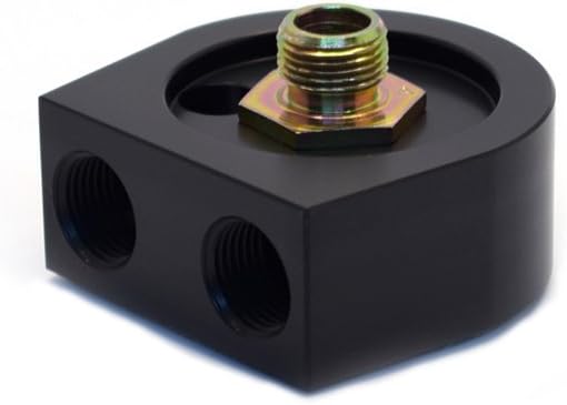 Canton Racing 22-545 Aluminum Oil Cooler Adapter (Universal Sandwich Style 3/4" -16, 2 5/8"), 1 Pack