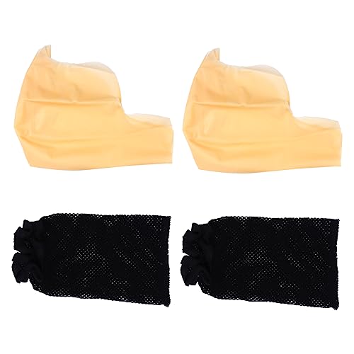 SAFIGLE 4Pcs Makeup Latex Bald Caps Stretchy Hair Net Wig Caps for Adults Cosplay Performance Accessory Comfortable Fit for Halloween Costume Parties and Events