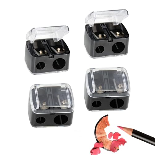 4 Pcs Eye Pencil Sharpener Lip Liner Sharpener Eyebrow Pencil Makeup Sharpenersharpener Makeup Pencil Sharpener for Eyeliner and Makeup Pencils