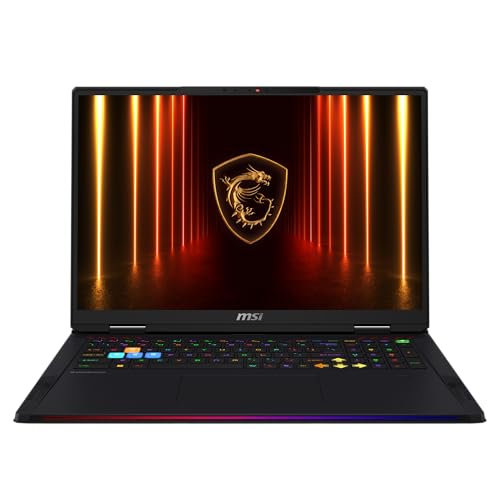 MSI Raider 18 HX AI A2XWJG, Gaming Laptop, 18"UHD+ 120Hz, Intel Core Ultra 9 285HX, 64GB RAM, 2TB SSD, NVIDIA® GeForce RTX™ 5090 Laptop GPU, GDDR7 24GB, Win11, Black