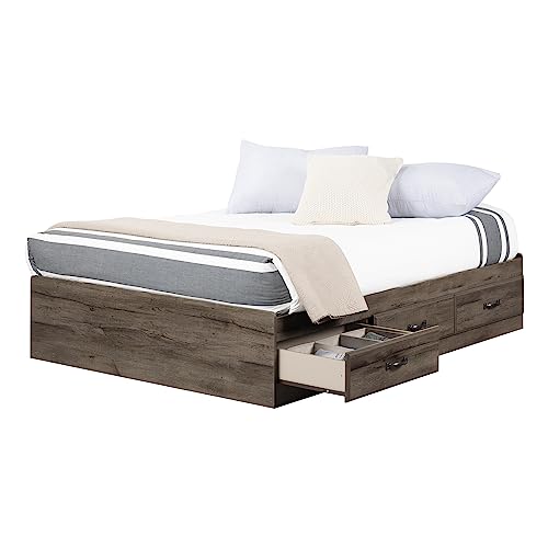South Shore Ulysses Full Mates Bed Fall Oak #TOP22