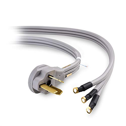 Cable Matters [UL Listed] 3 Prong to 3 Wire Range Cord Heavy Duty 50 Amp Cord - 5 Feet