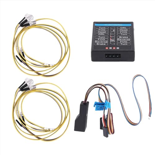 Kit de luces para coche RC 1/8 y 1/10 con lámpara delantera e intermitentes para HSP HPI 4