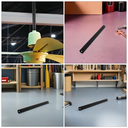 Tige extension ventilateur plafond anti oscillation fixation fer stable