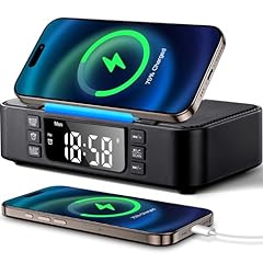 9 in 1 Wireless Charging Station with Bluetooth Speaker, Alarm Clock, FM Radio, Night Light – item