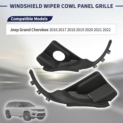 Magimaker Windshield Wiper Cowl Panel Grille 55112951AC 55112952AC Compatible with Jeep Grand Cherokee 2016-2022 Left & Right Front Window Cover Insert Panel by Magimaker - Image 2