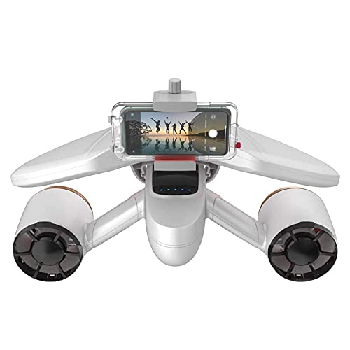 Scooter Submarino Inteligente Mejorado Con Motores Duales Con Montaje En Cámara De Acción Pantalla OLED Scooter Marino Recargable Impermeable De 132 Pies Para Inmersiones Poco Profundas