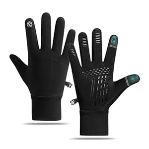 ADERTOS Guantes de Invierno para Hombre y Mujer, Guantes Moto Invierno, Guantes Termicos con Pantalla TÃ¡ctil, Guantes Invierno Impermeables para Trabajo Running Snowboard Ciclismo