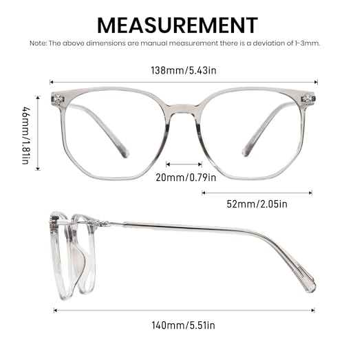 Image of Cyxus Retro Blue Light Glasses Men - Square TR90 Metal Blowline Frame Stylish Trendy for Computer Daily Work 8252