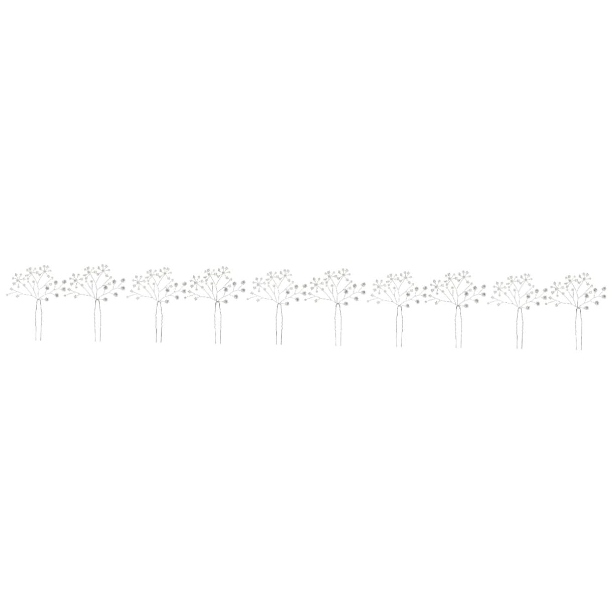 FRCOLOR 10 Pezzi forcina a forma di u perla hair pin hair clips hair bow fermaglio per da sposa Nozze fermaglio per di perle accessori per da sposa Lega Silver