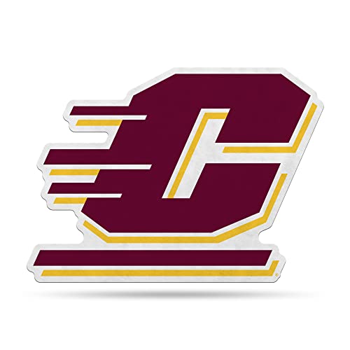 Rico Industries NCAA Central Michigan Chippewas Primary Shape Cut Pennant - Home and Living Room Décor - Soft Felt EZ to Hang