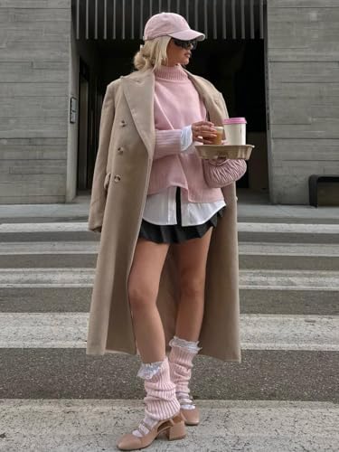 Image of v28 Women Warm Leg Warmers 80s Retro Party Costume Knit Ballet Neon Long Socks