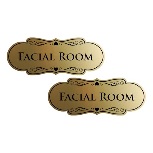 Panneaux salon de beauté dorés pour créer un coin bien-être chaleureux