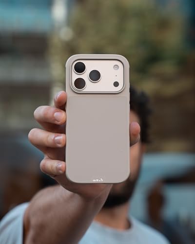 Image of Mous for iPhone 17 Pro Max 6.9-inch Case, Compatible with MagSafe - Limitless - Protective iPhone 17 Pro Max Magnetic Cover - Shockproof, Full Camera Protection, Anti-Scratch Back, Stone