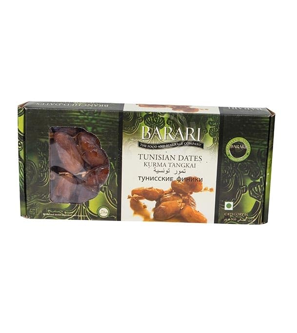 Image of Barari Tunisian-Deglet Nour Dates 500g (Imported From Tunisia] (Pack Of 1) Fresh