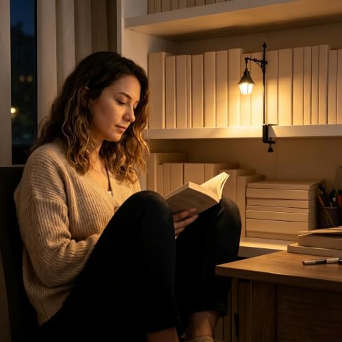 Lámpara estantería mini luminoso para lectores en vitrina y dormitorio 2