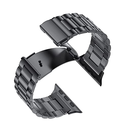 Bracelet Apple Watch Ultra Acier Inoxydable Idéal pour Réunions d'Affaires et Bureau 45mm