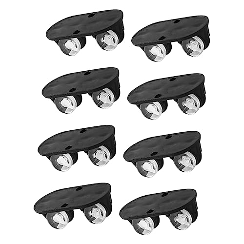 CRAFTHROU Acessórios De Polia De Carrinho 8Pcs Rodízios Não Giratórios Rodas De Utensílios De Cozinh