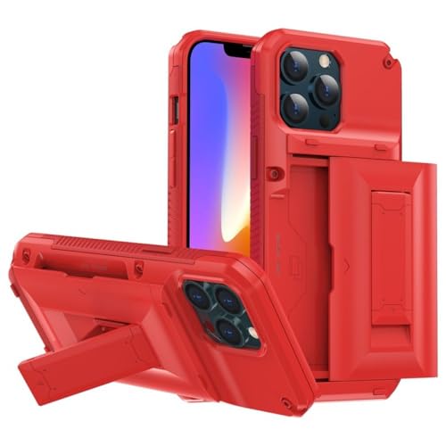 Coque de téléphone avec fente pour carte et support iPhone 14 Pro Max
