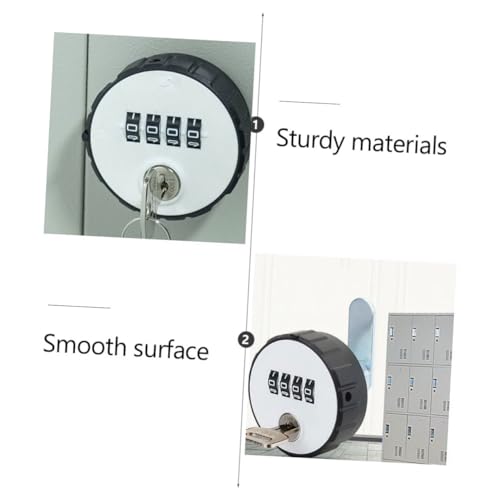 Serrure à came à combinaison pour tiroir armoire double code acier noir