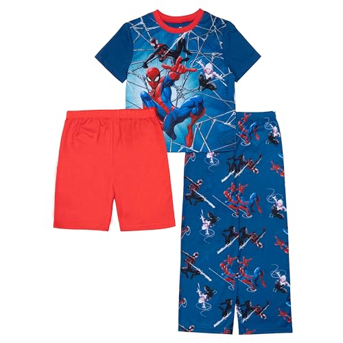 Marvel boys 3-piece Loose-fit Pajama Set, Soft & Cute for Kids