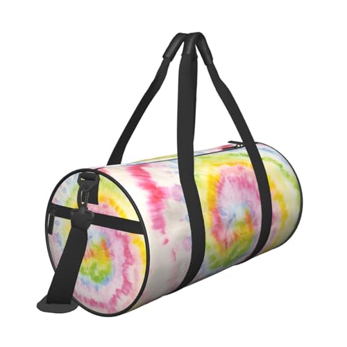 Large Weekender Overnight Bag Fashion Sports Gym Bag Rainbow Tie Dye Travel Duffel Bag With Adjustable Shoulder Strap3