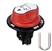 Produktbild Jtron Batterie Trennschalter 12v 50a Abdeckung abnehmbar batterieschalter 12v 10awg Kabel 50cm für Marine Boat Caravan Car Vehicles (50A)