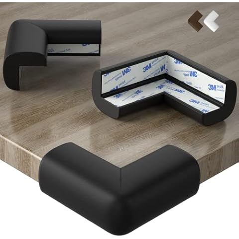 DEASANA® Eckenschutz - Extra große Abdeckung für maximalen Schutz & Kindersicherung - Gummi Kantenschutz Baby Cover