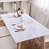 Rectangle Tempered 8mm Thick Polish Touch Corners Glass Table Top, Glass Table Top with Marble Design, Glass Coffee Table Rectangle Glass Table Top Replacement Rectangle Table Glass Top(Coffee,100x50c