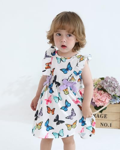 Mioglrie Baby Girl Dress Summer Girl Clothes Infant Outfits Ruffle Sleeveless Sundress Playwear Cute Dresses for Girls2