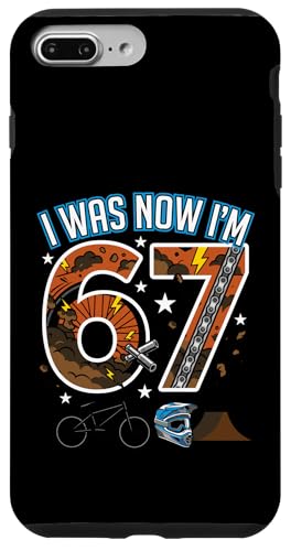 7�΂̒a���� I was 6 Now I'm 7 Six Seven 67 BMX Biking �X�}�z�P�[�X iPhone 7 Plus/8 Plus �p