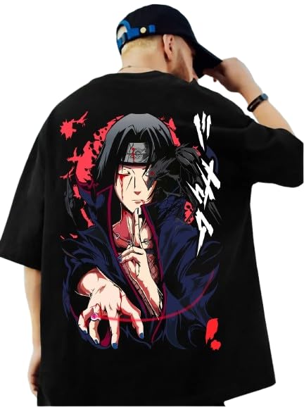 Oversized Anime Graphic T-Shirt for Men-picture-25