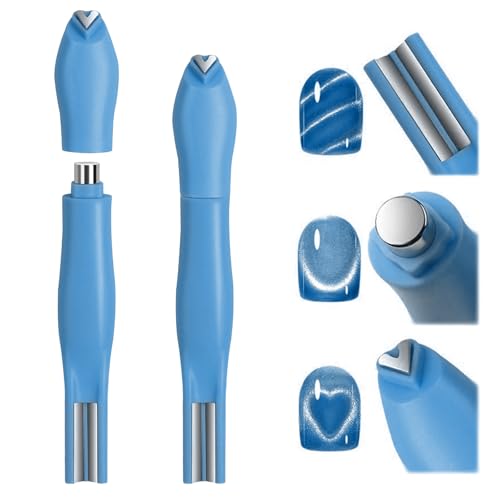 JERCLITY 1 Pieces Dark Blue Cat Eye Magnet for Nails