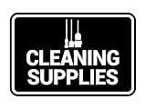 Signs ByLITA Classic Framed Cleaning Supplies Sign (Black) - Small