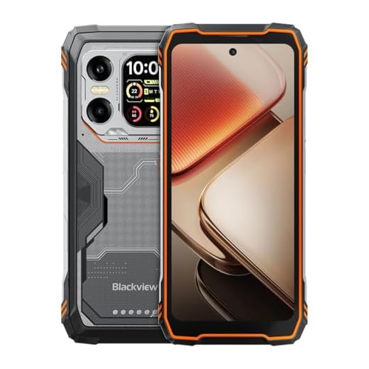 Blackview Xplore X1 Rugged Smartphone | Android 15 | 6.78" + 120Hz | 36 GB RAM + 256 GB | 10000mAh Akku | 50MP | NFC | GPS | dual SIM | IP68 & IP69K | 2 Jahre Garantie | Orange