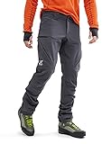 RevolutionRace Hiball Pants für Herren, Strapazierfähige und Atmungsaktive Hose für alle Outdoor-Aktivitäten, Iron Grey, XL