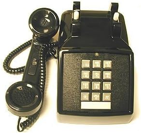 250000-VBA-20M Desk w/ Volume BLACK-ITT-2500-V-BK by Cortelco