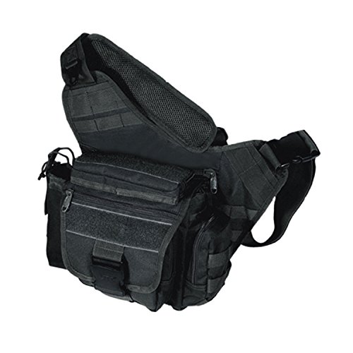 UTG Taktische Tasche Multi Functional Tactical Messenger Bag, Schwarz, PVC-P218B