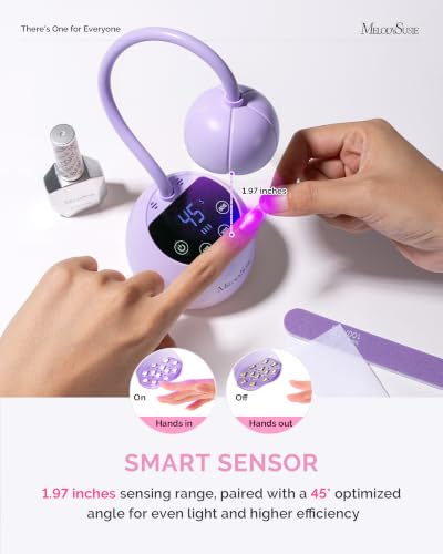 Image of MelodySusie Gooseneck Cordless UV Nail Lamp P-ArtM2 Light for Nail Tips