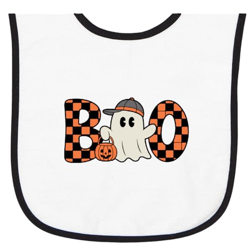 inktastic Halloween Boo Boys Spooky Ghost Baby Terry Cloth Bib