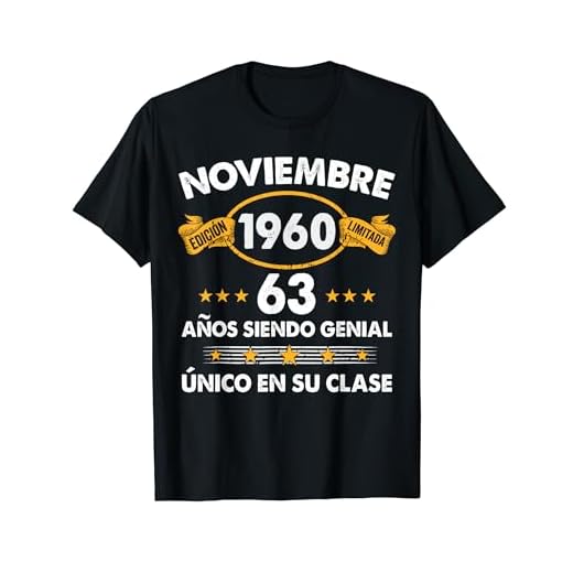 63 Años Cumpleaños Regalo Noviembre 1960 Noviembre 63 Años Camiseta