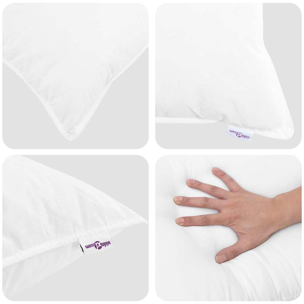 Generico Set di Piumoni con Cuscino 2 PCS Bianco Microfibra,Biancheria,Lenzuola e Coperte,Trapunte e piumini-3376803