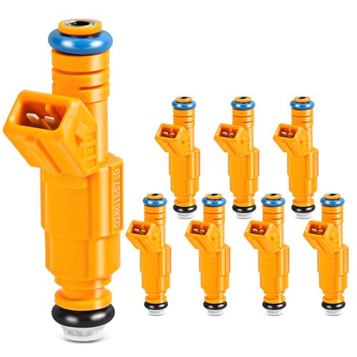 STZJAYE Fuel Injectors 0280155710 Set of 8 Compatible with Ford Explorer 1996-1998 5.0L,for Thunderbird 1994-1997 4.6L,for Lincoln Town Car 1994-1998 4.6L,for Mercury Cougar 1994-1997 4.6L F6VZ9F593AA