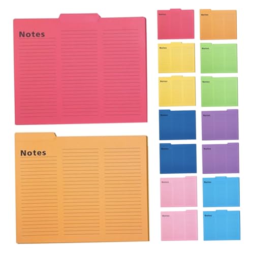 Classeur papier coloré x16 pour trier les documents de bureau et maison