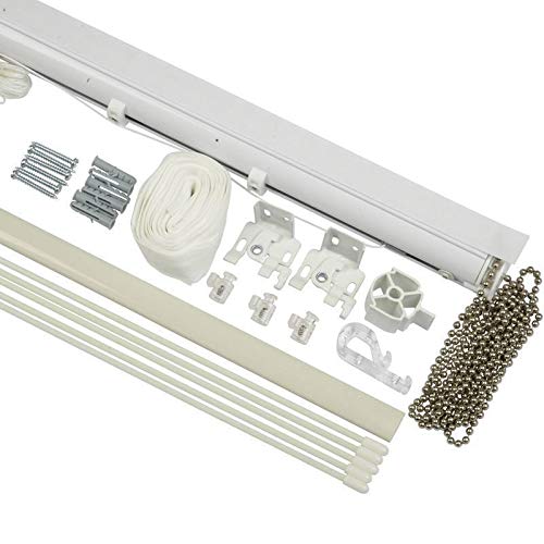 Aluminium CASSETTE Roman Blind Kit COMPLETE KIT Many Sizes, Trimmable Heavy Duty 180cm (71'')