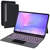 Protection intelligente et angles de vue multiples - La housse Samsung Galaxy Tab S10 FE+ Plus 13,1 pouces est en cuir. Son clavier protecteur offre à votre tablette une protection à 360° contre les rayures accidentelles. La housse Galaxy Tab S10 fe+ plus dispose de plusieurs angles de vue et d'un support pour stylet S Pen. Les différents angles de vue sont parfaits pour regarder, lire, travailler ou discuter