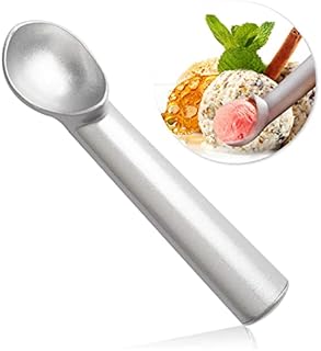 Ice Cream Scoop, 18 cm Length Aluminum Ice Cream Scooper Non-Stick Anti-Freeze Spoon Melon Baller Scoop Kitchen Food Scoop for Fruit, Mashed Potato