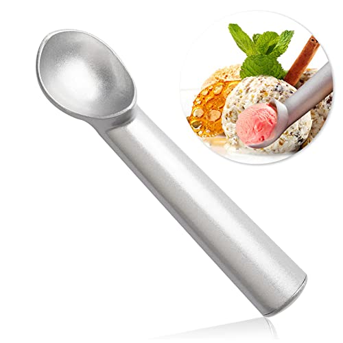 Ice Cream Scoop, 18 cm Length Aluminum Ice Cream Scooper Non-Stick Anti-Freeze Spoon Melon Baller Scoop Kitchen Food Scoop for Fruit, Mashed Potato